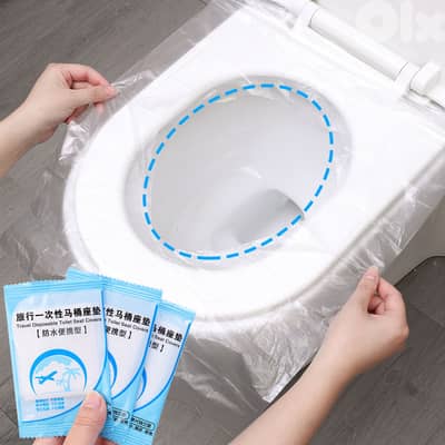 Disposable Plastic Toilet Seat Covers (Set of 3 pcs)