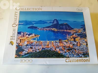 Clementoni 1000 PC 69*50cm Puzzle/Travel/"Rio de Janeiro" Made in Ital