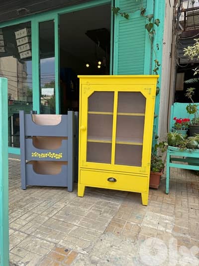 cabinet and vegetables stand