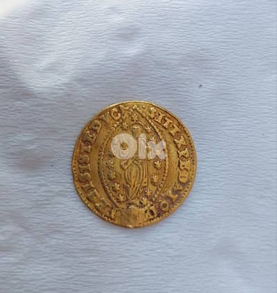 Gold Jesus Christ Venitian Coin Ducat of Venice