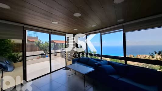 L18493-Apartment For Sale in Halat With Terrace And Seaview