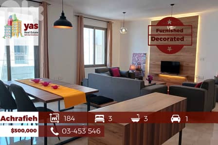 Achrafieh / Gemmayzeh 184m2 | Decorated Flat | Quiet Street | PA |