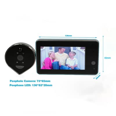 Wireless Peephole Intelligent Door Phone Video Doorbell Ed-500P