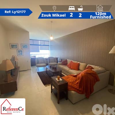 Furnished apartment in zouk mikael شقة مفروشة في زوق مكايل