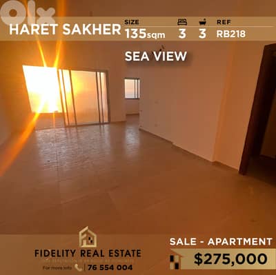 Apartment for sale in Haret Sakher RB218 شقة للبيع في حارة صخر
