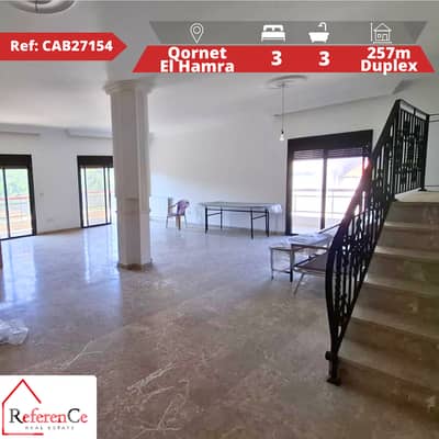 Duplex with view in Qornet El Hamra دوبلكس للبيع في قرنة الحمرا
