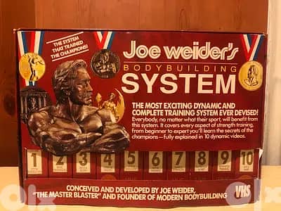 Joe Weider bodybuilding system on 10 vhs box set