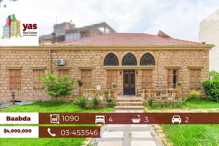 Baabda 1090m2 | Garden 640m2| Traditional  House |Calm Area |PA