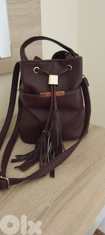 leather handbag