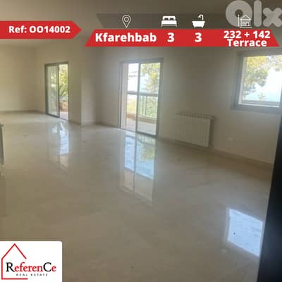Apartment with terrace in Kfarhbab شقة مع تراس في كفرحباب