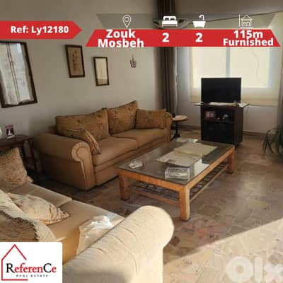 Furnished apartment in zouk mosbeh شقة مفروشة في زوق مصبح