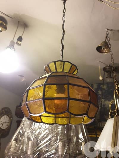 colored glass lamp