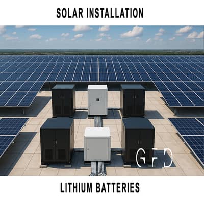 Advanced Solar Systems with Lithium Battery Installation Support