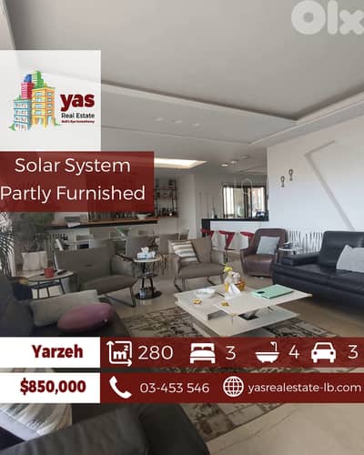 Yarzeh 280m2 | Partly Furnished | Solar System | Dead End Street | AA
