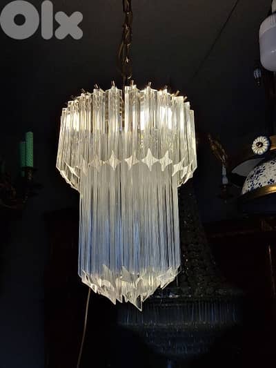 Italian original small murano chandelier