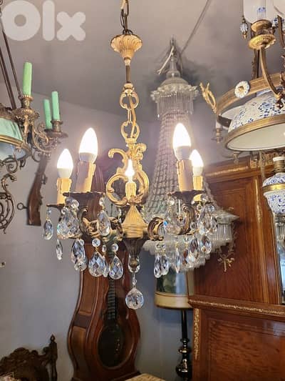 small bronze french chandelier