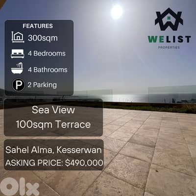 300sqm Duplex Apartment for sale in Sahel Alma - Jounieh, Kesserwan