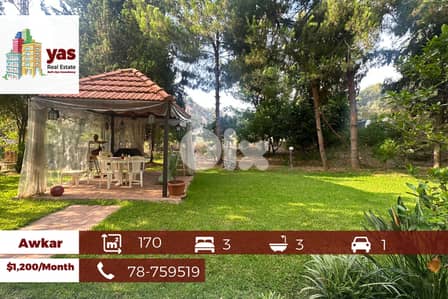 Awkar 170m2 | 120m2 Garden | Rent | Catch | Prime Location | MJ |