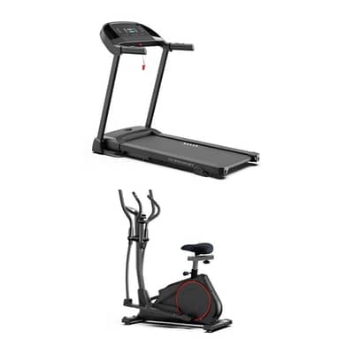 Treadmill 2.0 HP + Magnetic Elliptical (FREE Delivery)