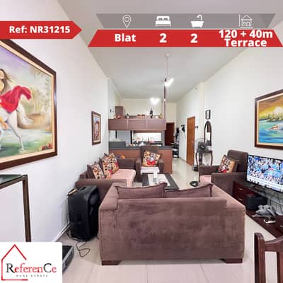 Apartment with terrace in Blat شقة مع سطيحة في بلاط
