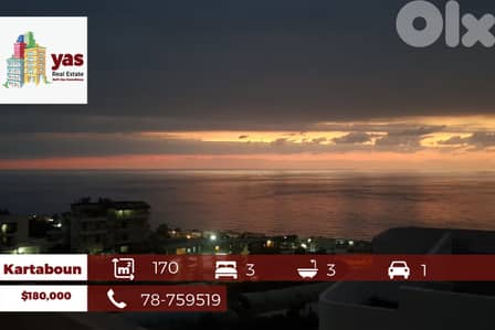 Kartaboun 170m2 | 170m2 Roof | Panoramic Sea View | Prime Location |PA