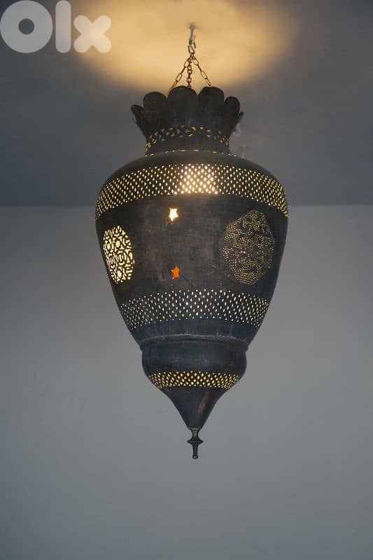 large Morocco bronze lantern 3