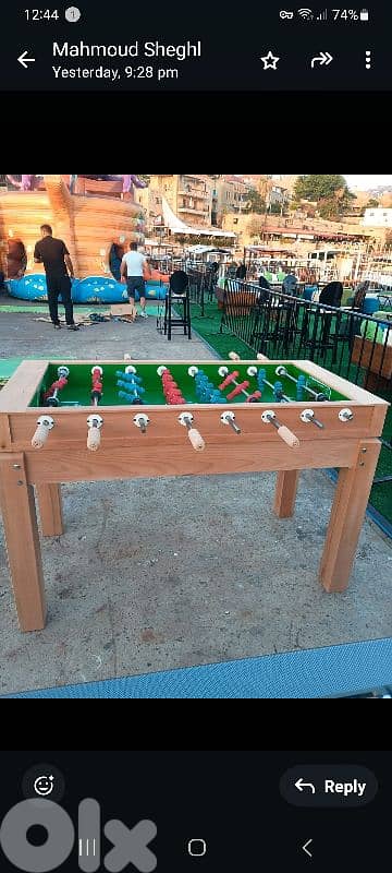 399$ babyfoot (wooden zein)