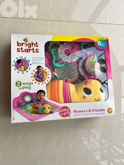 Bright starts Flowers & friends mat