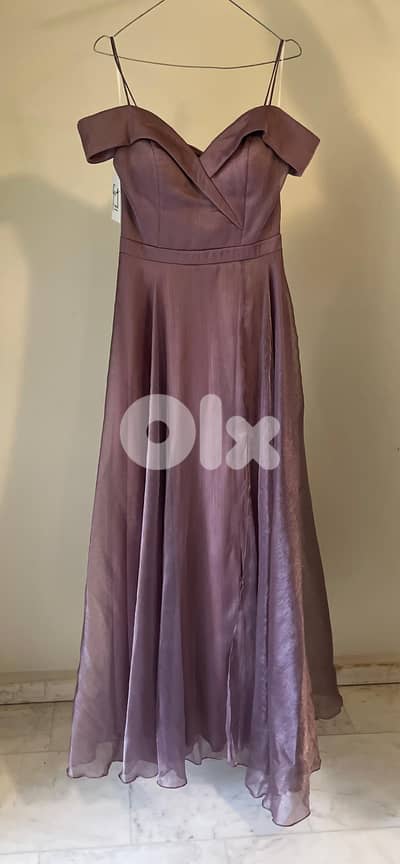 Long Lilac Wedding / Prom Dress | فستان زفاف طويل بلون ليلكي