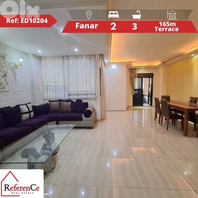 Apartment with terrace in Fanar for sale شقة مع تراس في الفنار للبيع