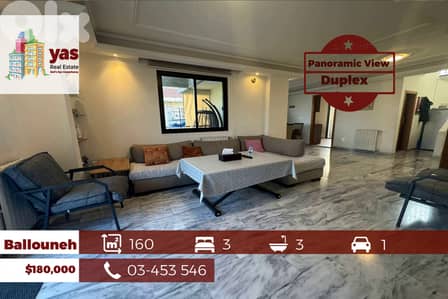 Ballouneh 160m2 | Duplex | Panoramic View | Luxury | EL