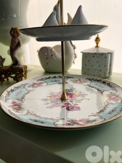 limoges two level dessert