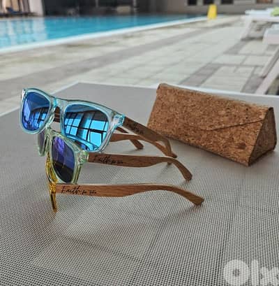 FAITH BRAND  KIDS , Polarized anti UV rays, wooden Sunglasses