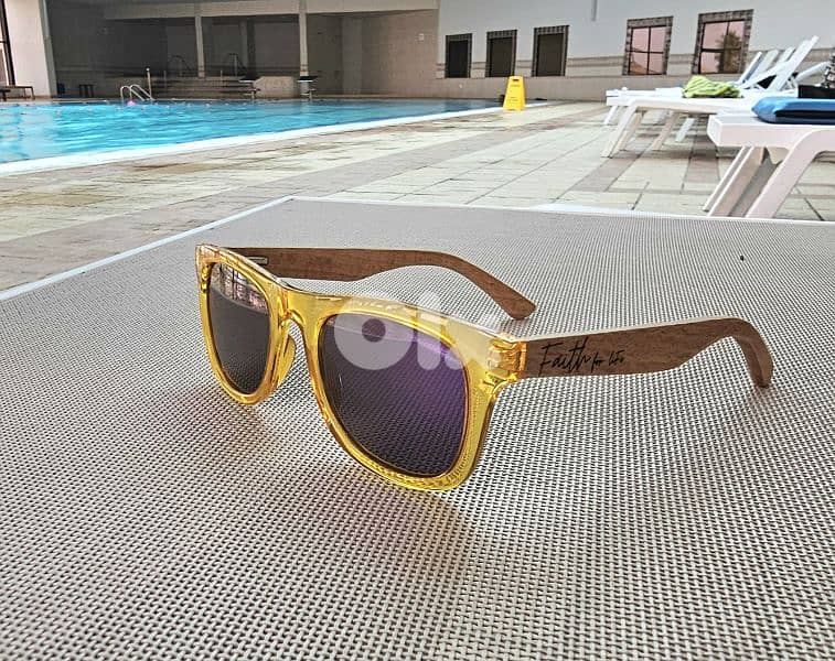 FAITH BRAND  KIDS , Polarized anti UV rays, wooden Sunglasses 1