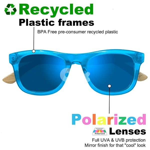 FAITH BRAND  KIDS , Polarized anti UV rays, wooden Sunglasses 7