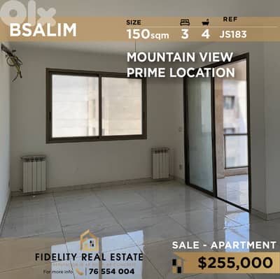 Apartment for sale in Bsalim JS183 شقة جديدة للبيع في بصاليم