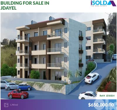 1,783m2 Building 4Sale Consisting of 3 Shops and 4 Floors in Jedayel