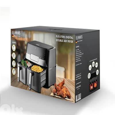 KB ELEMENTS 9.0 LITERS DIGITAL DOUBLE AIR FRYER - ELK90FD2