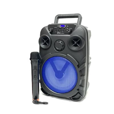 SING-E KARAOKE SPEAKER-2 WHEELS TROLLEY 1X8" | 8122 وايرلس سبيكر