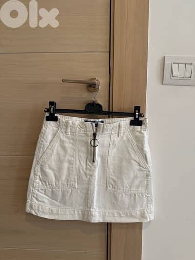 white skirt from jennyfer size s new never worn