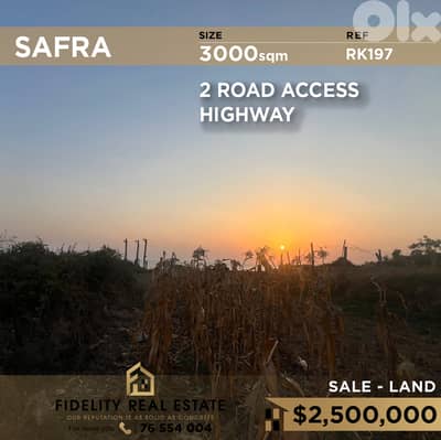 Land for sale in Safra RK197 أرض للبيع في الصفرا