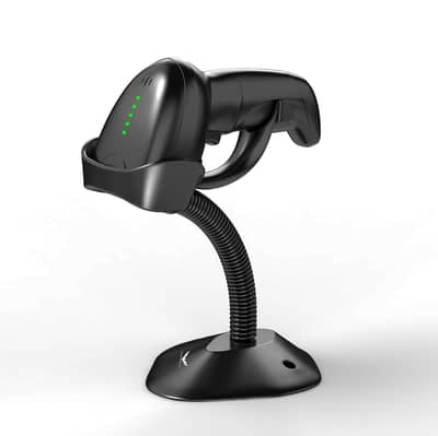 BUEROTIKA WIRELESS 2D HANDHELD DESK STAND + BARCODE SCANNER BS104WS