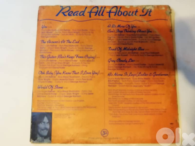 George Harrison – Extra Texture (Read All About It) VINYL 1