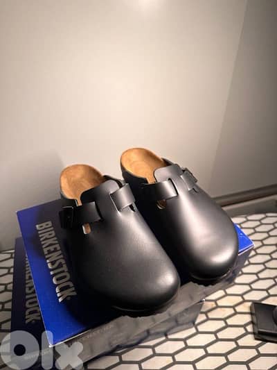 Authentic Birkenstock Boston Leather Black 76969037