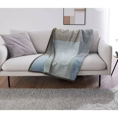Livarno Premium Throw Plaid Check Blue 150 x 200 cm - بطانية شتوية
