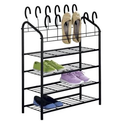 Livarno Living Metal Shoe Rack W 69 x H 88 x D 27 cm - رف أحذية معدني