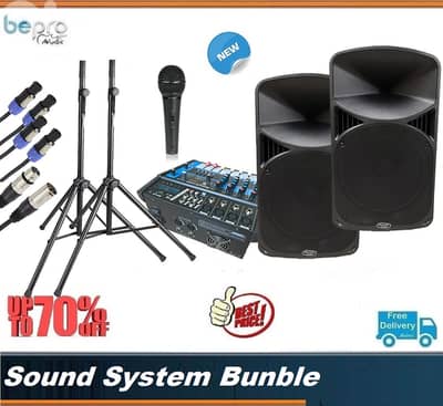 PA system Bundle,Full Sound System for Karaoke,Pub,restaurant,party