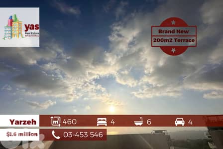 Yarzeh 460m2 | 200m2 Terrace | Brand New | Luxurry Building | PA