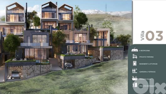 Villa for sale in Faqra/ Under construction/ Garden/ Pool