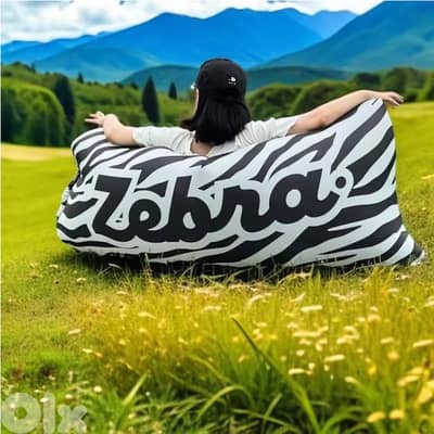 Safari Comfort Zebra Inflatable Lounger